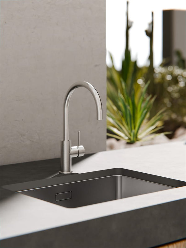 Nero Mixer Taps Zen SS316L Kitchen Mixer Brushed Nickel (NR162207BN)