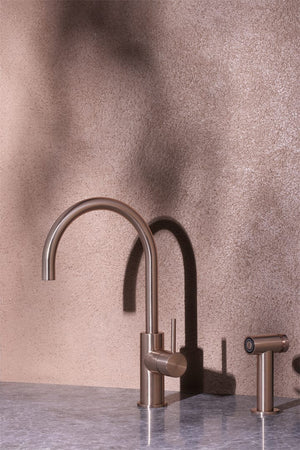 Nero Mixer Taps Zen SS316L Kitchen Mixer With Hand Spray Brushed Bronze (NR162208BZ)