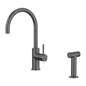 Nero Mixer Taps Zen SS316L Kitchen Mixer With Hand Spray Graphite (NR162208GR)