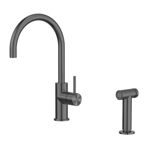 Nero Mixer Taps Zen SS316L Kitchen Mixer With Hand Spray Graphite (NR162208GR)
