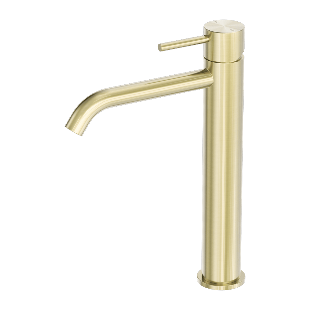 Nero Mixer Taps Zen SS316L Tall Basin Mixer Brushed Gold (NR162201aBG)