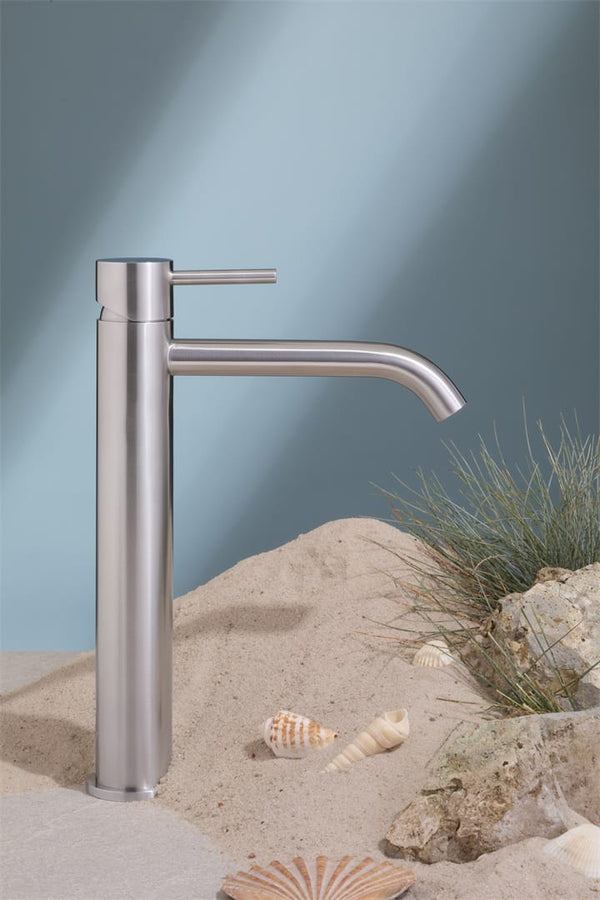 Nero Mixer Taps Zen SS316L Tall Basin Mixer Brushed Nickel (NR162201aBN)