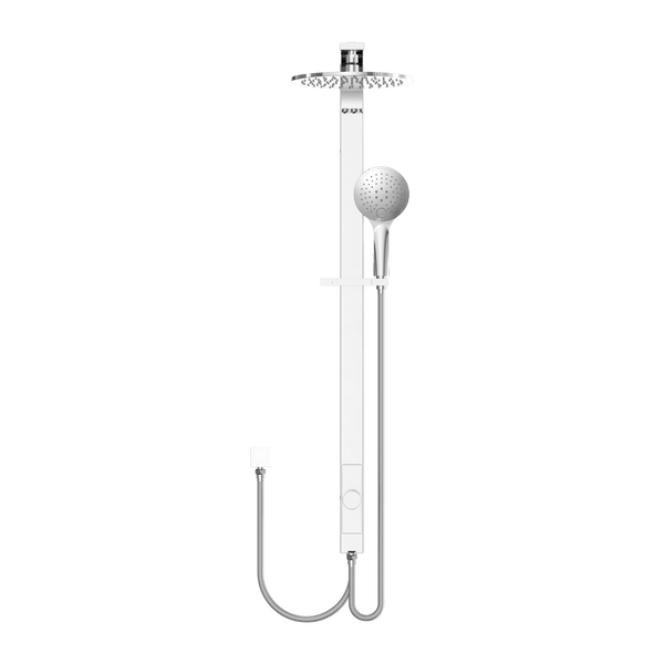Nero Showers ASTRA RAIN ROUND TWIN SHOWER DOUBLE HOSE CHROME (NR281305bCH)