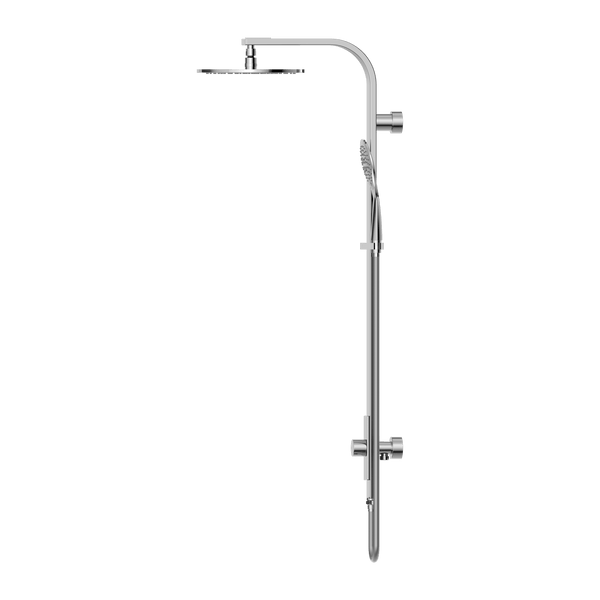 Nero Showers ASTRA RAIN ROUND TWIN SHOWER SINGLE HOSE CHROME (NR281305aCH)