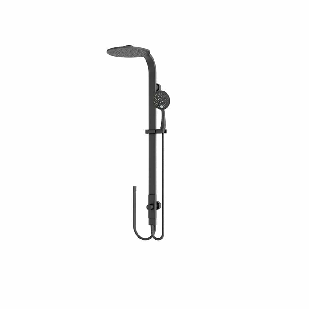 Nero Showers ASTRA RAIN ROUND TWIN SHOWERDOUBLE HOSE MATTE BLACK (NR281305bMB)