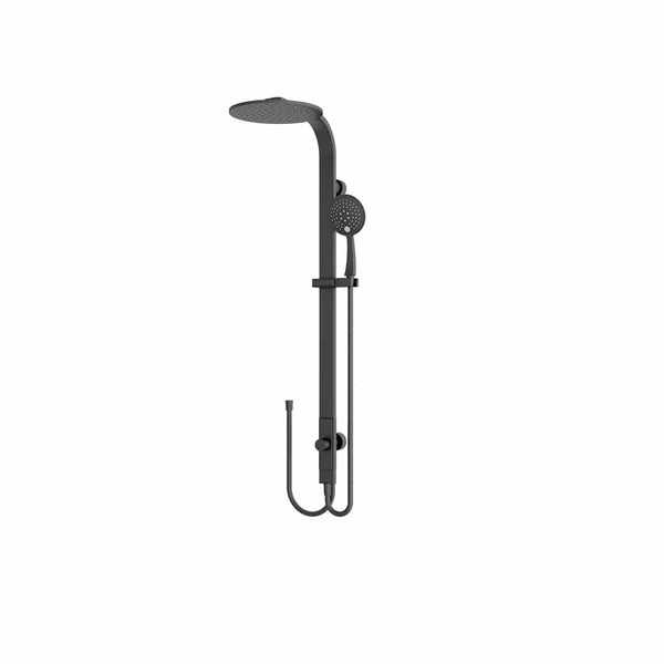 Nero Showers ASTRA RAIN ROUND TWIN SHOWERDOUBLE HOSE MATTE BLACK (NR281305bMB)