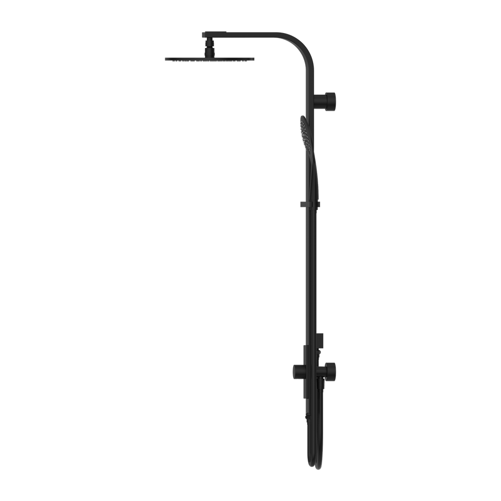 ASTRA RAIN ROUND TWIN SHOWERDOUBLE HOSE MATTE BLACK (NR281305bMB)