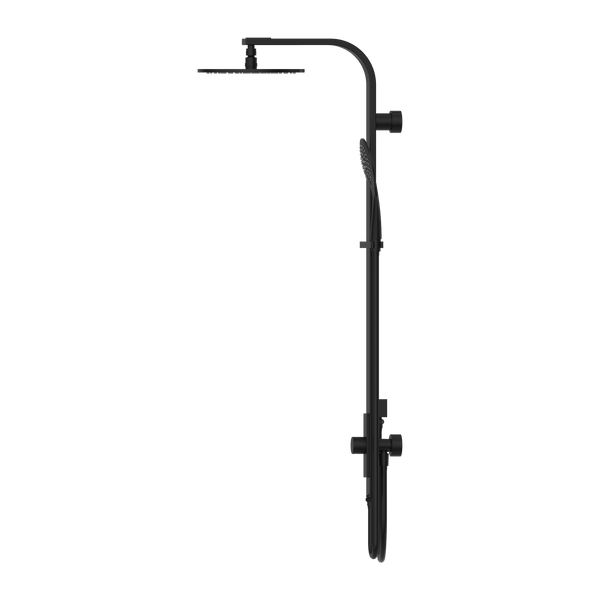 Nero Showers ASTRA RAIN ROUND TWIN SHOWERDOUBLE HOSE MATTE BLACK (NR281305bMB)