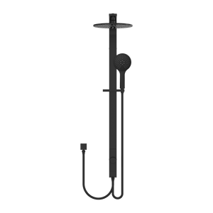 Nero Showers ASTRA RAIN ROUND TWIN SHOWERDOUBLE HOSE MATTE BLACK (NR281305bMB)