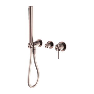 Nero Showers MECCA SHOWER MIXER DIVERTOR SYSTEM SEPARATE BACK PLATE BRUSHED BRONZE (NR221912FBZ)