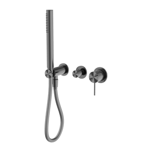 Nero Showers MECCA SHOWER MIXER DIVERTOR SYSTEM SEPARATE BACK PLATE GUN METAL (NR221912FGM)