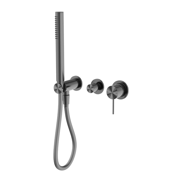 Nero Showers MECCA SHOWER MIXER DIVERTOR SYSTEM SEPARATE BACK PLATE GUN METAL (NR221912FGM)
