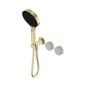 Nero Showers SERENITY PROGRESSIVE SHOWER SYSTEM WITH CARRARA HANDLE AND SERENITY HAND SHOWER BRUSHED GOLD (24E025BG)