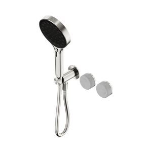 Nero Showers SERENITY PROGRESSIVE SHOWER SYSTEM WITH CARRARA HANDLE AND SERENITY HAND SHOWER BRUSHED NICKEL (24E025BN)