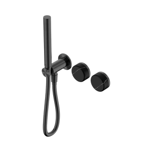 Nero Showers SERENITY PROGRESSIVE SHOWER SYSTEM WITH MARQUINA BLACK HANDLE AND SLIM SHOWER GUN METAL (24E131GM)