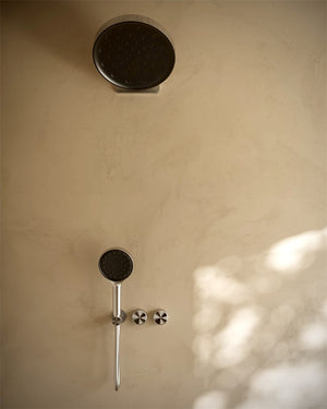 Nero Showers SERENITY PROGRESSIVE SHOWER SYSTEM WITH METAL HANDLE AND SERENITY HAND SHOWER BRUSHED NICKEL (24E030BN)