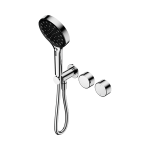 Nero Showers SERENITY PROGRESSIVE SHOWER SYSTEM WITH METAL HANDLE AND SERENITY HAND SHOWER CHROME (24E030CH)