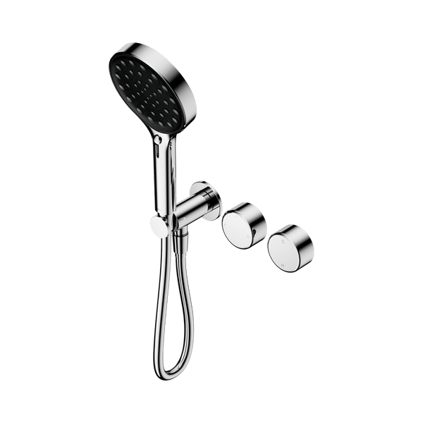 Nero Showers SERENITY PROGRESSIVE SHOWER SYSTEM WITH METAL HANDLE AND SERENITY HAND SHOWER CHROME (24E030CH)