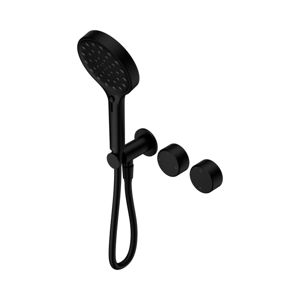 Nero Showers SERENITY PROGRESSIVE SHOWER SYSTEM WITH METAL HANDLE AND SERENITY HAND SHOWER MATTE BLACK (24E030MB)