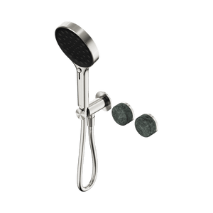 Nero Showers SERENITY PROGRESSIVE SHOWER SYSTEM WITH VERDE ALPI HANDLE AND SERENITY HAND SHOWER BRUSHED NICKEL (24E026BN)