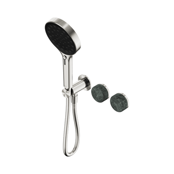 Nero Showers SERENITY PROGRESSIVE SHOWER SYSTEM WITH VERDE ALPI HANDLE AND SERENITY HAND SHOWER BRUSHED NICKEL (24E026BN)