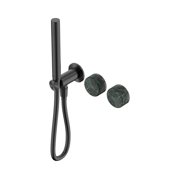 Nero Showers SERENITY PROGRESSIVE SHOWER SYSTEM WITH VERDE ALPI HANDLE AND SLIM SHOWER GUN METAL (24E020GM)