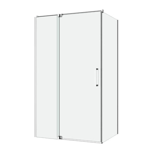 Oceano Showers Profile Pivot Shower Screen Door And Return 8mm Glass