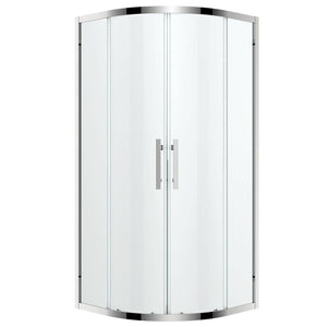 Oceano Showers Louve Curved Slider Shower Screen 900mm