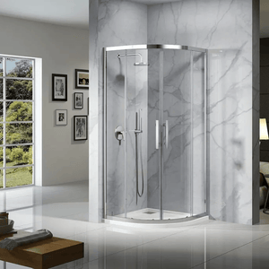 Oceano Showers Louve Curved Slider Shower Screen 900mm