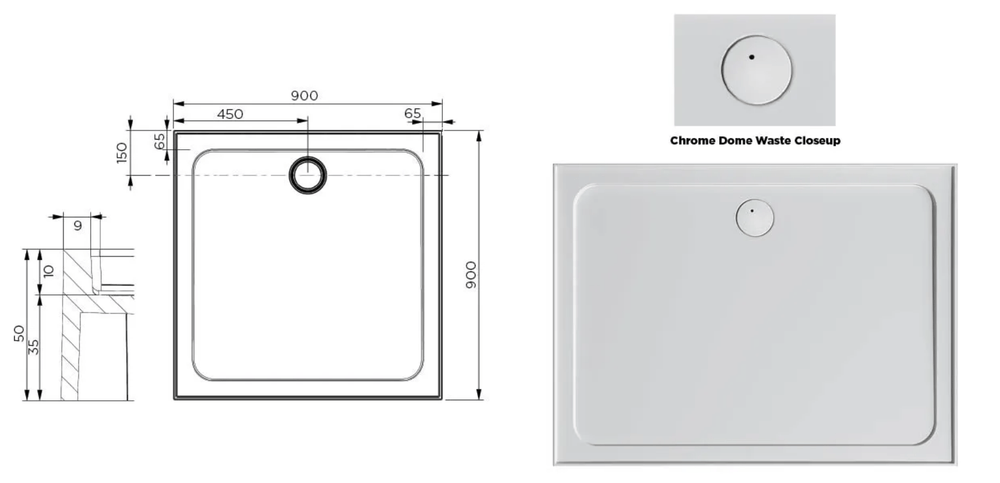 SMC Louve SAM900 900x900MM Rear Outlet