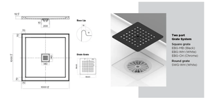 Oceano Showers Stonelite™ ECO EC1000C 1000x1000MM Center Outlet