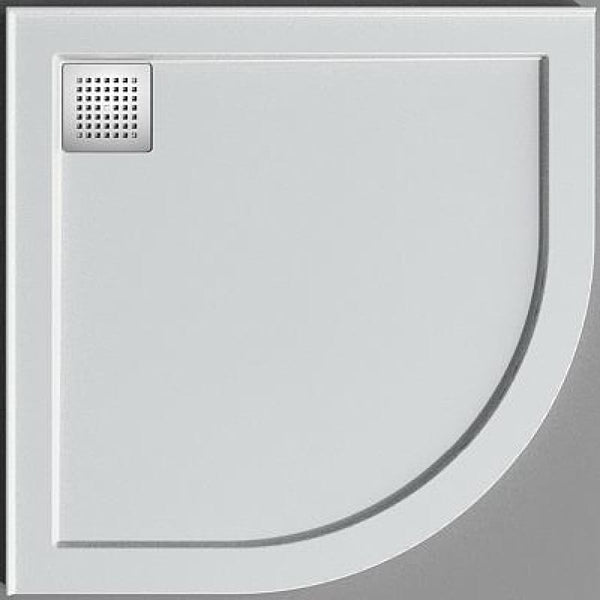 Oceano Showers Stonelite™ ECO EC1000CR 1000x1000MM Curved Corner Rear Outlet