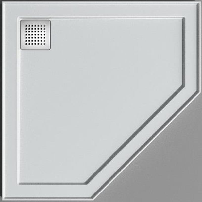 Oceano Showers Stonelite™ ECO EC1000NR 1000x1000MM Neo Corner Rear Outlet