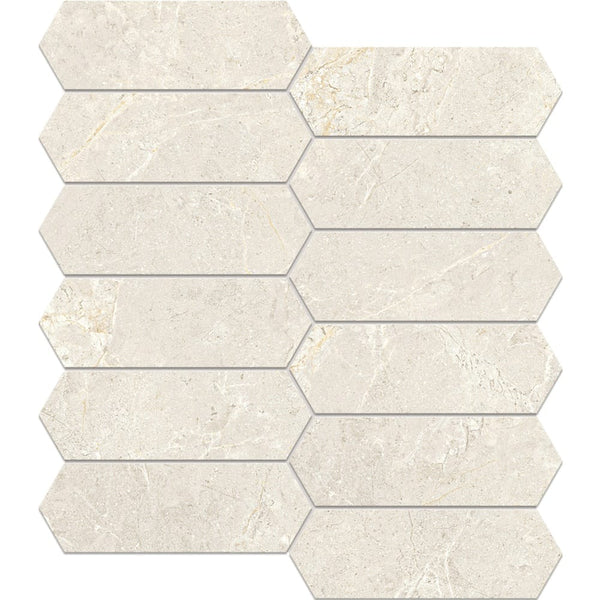 Orien Tile KS02ML6 270x300 Kavala Blanco Long Hexagon