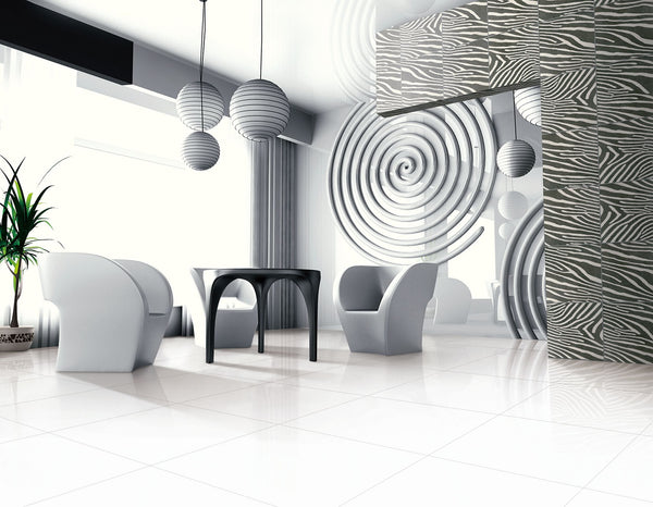 Orien Tile LUX WHITE-SP6P00T 600x600 White Porcelain Polish