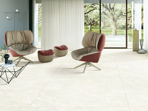 HF Tile Origin White Lappato Tile 600x1200mm