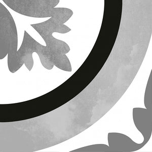 187820 ORNAMENTAL BLACK & WHITE MATT 200X200mm Spain Made
