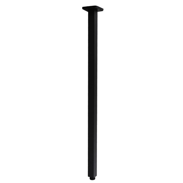 OX0106.SA SQUARE BLACK CEILING SHOWER ARM 600MM