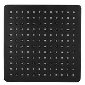 OX0115.SH SQUARE BLACK ABS RAINFALL SHOWER HEAD 200MM