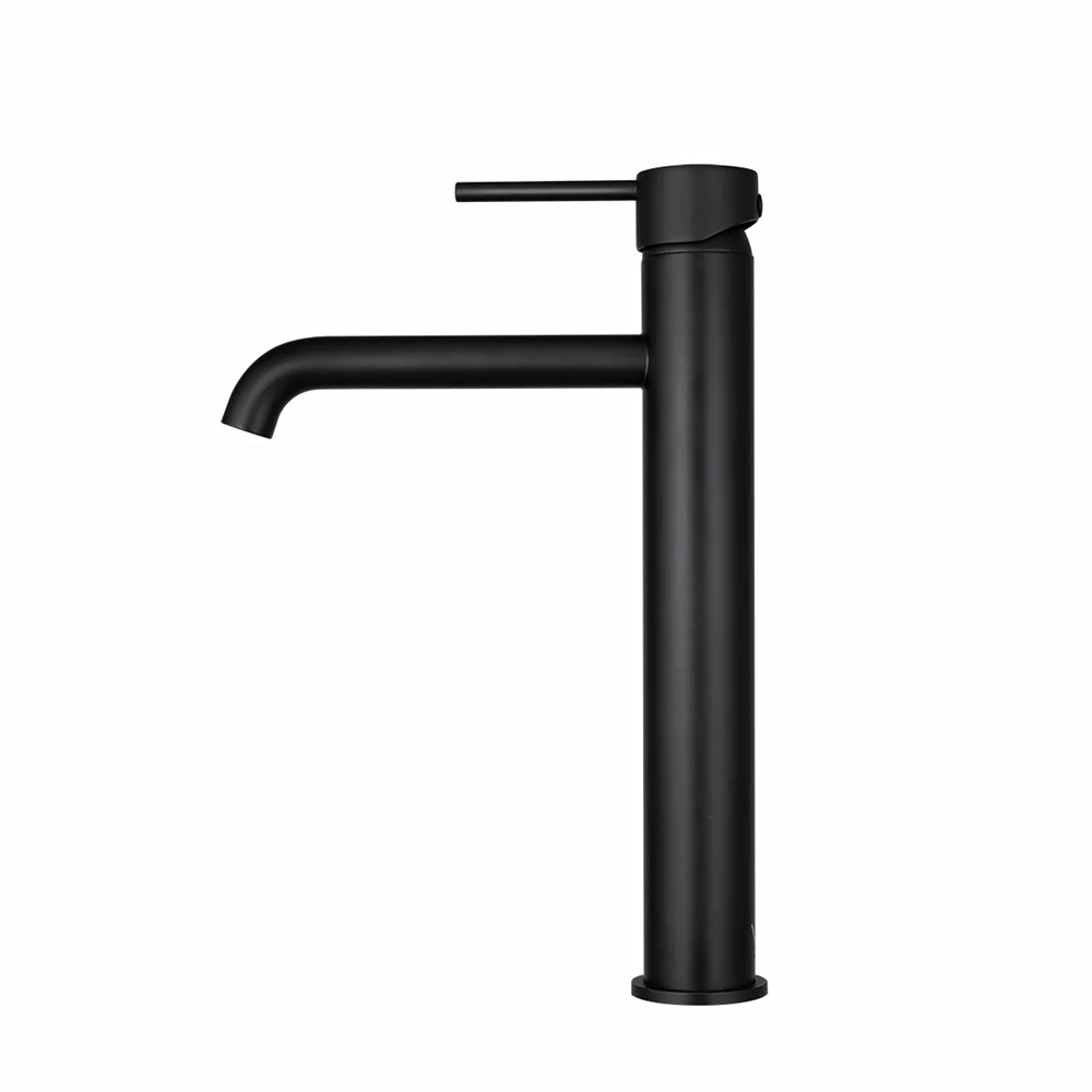 OX0151.BM LUCID PIN SERIES ROUND BLACK TALL BASIN MIXER