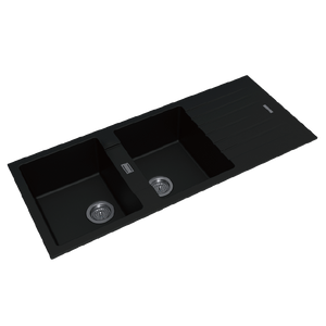 TSI Sinks OX1150.KS 1160*500*200MM BLACK GRANITE QUARTZ STONE KITCHEN SINK