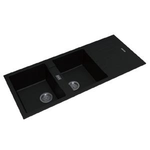 OX1150.KS 1160*500*200MM BLACK GRANITE QUARTZ STONE KITCHEN SINK