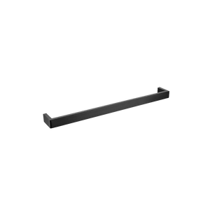 OX7001.TR IVANO SERIES SQUARE BLACK SINGLE TOWEL RAIL 600MM