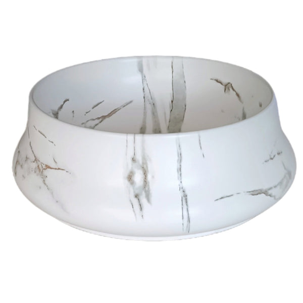 PA4014CRA Above Counter Basin 400*400*140mm White Carrara