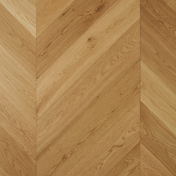 Preference Floors Timber Flooring De Marque European Oak Engineered Chevron 600x120x15/4mm - Latte