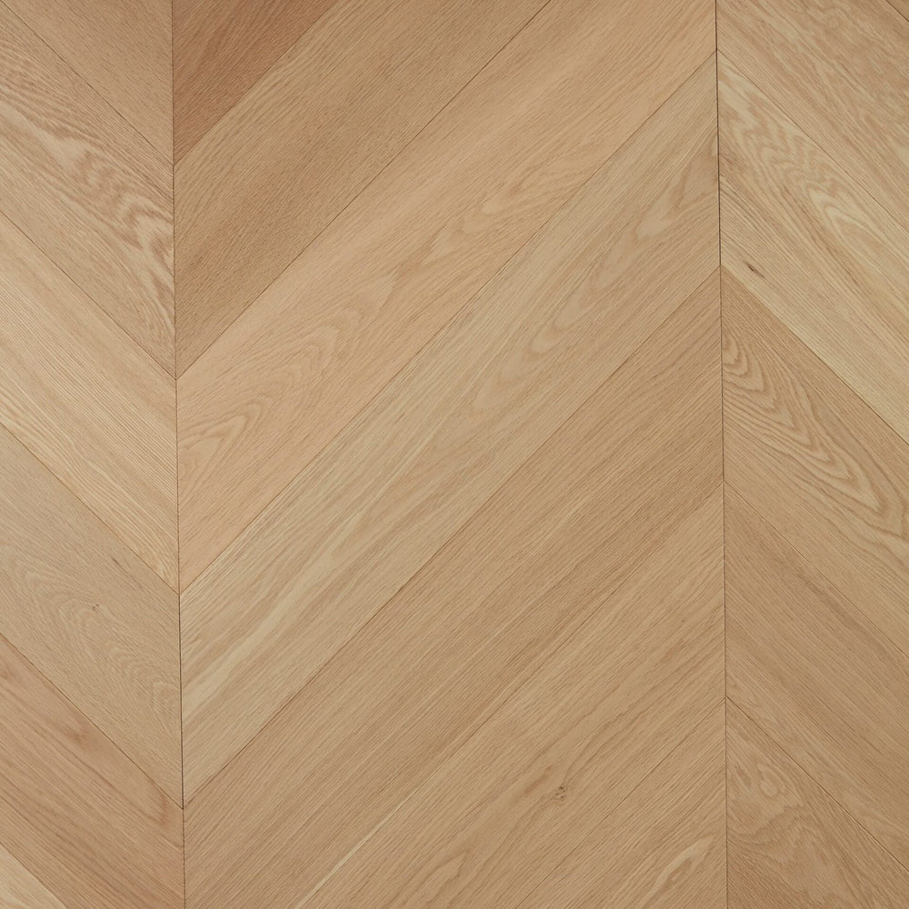 Preference Floors Timber Flooring De Marque European Oak Engineered Chevron 600x120x15/4mm - Pure Natural