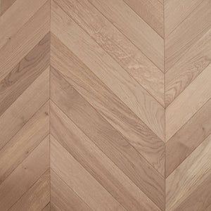 Preference Floors Timber Flooring De Marque European Oak Engineered Chevron 600x120x21/6mm - Champagne