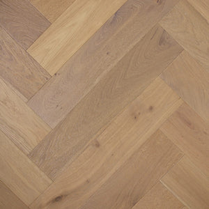 Preference Floors Timber Flooring De Marque European Oak Engineered Herringbone 600x120x15/4mm - Colonial Grey