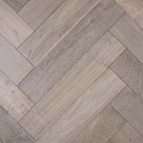 Preference Floors Timber Flooring De Marque European Oak Engineered Herringbone 600x120x15/4mm - Storm