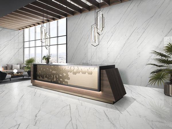 Opulence Collection - SSOP05 Vience White 3200x1600x12mm Polished Finish